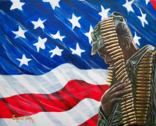 377 Soldier U.S.A. Painting